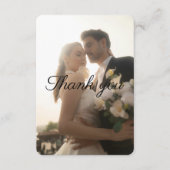 Custom Flat Wedding Thank You Card – Personalized (Vorderseite)