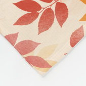 Custom Fleece Blanket Autumn Leaves Muster (Ecke)