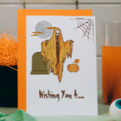 Custom Flirt Spooky Skeleton Funny Halloween Karte