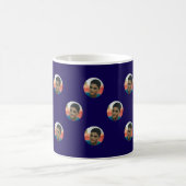 Custom Floating Portrait with Bold Background Kaffeetasse (Mittel)