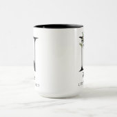 Custom Floral Alphabet Mug Gift for Coworkers Tasse (Zentrum)