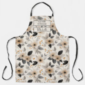 Custom Floral Apron – Culinary Science by [Name] Schürze (Vorderseite)