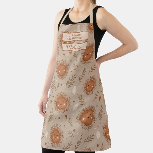 Custom Floral Apron – Culinary Science by [Name] Schürze (InSitu)