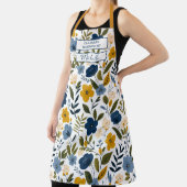 Custom Floral Apron – Culinary Science by [Name] Schürze (InSitu)