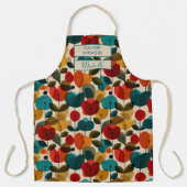 Custom Floral Apron – Culinary Science by [Name] Schürze (Vorderseite)
