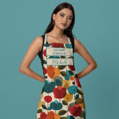 Custom Floral Apron – Culinary Science by [Name] Schürze