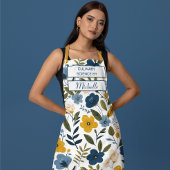 Custom Floral Apron – Culinary Science by [Name] Schürze