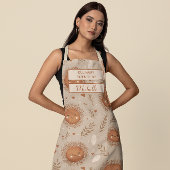 Custom Floral Apron – Culinary Science by [Name] Schürze