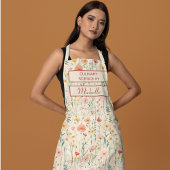 Custom Floral Apron – Culinary Science by [Name] Schürze