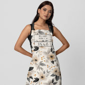Custom Floral Apron – Culinary Science by [Name] Schürze