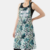 Custom Floral Apron – Culinary Science by [Name] Schürze (InSitu)