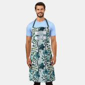 Custom Floral Apron – Culinary Science by [Name] Schürze (Getragen)