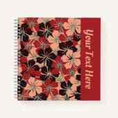 Custom Floral Ästhetik Gemustert Square Notebook Notizblock (Vorderseite)