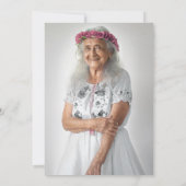 Custom Floral Beileid Danke Karte (Rückseite)