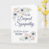 Custom Floral Beileid Greetings Karte (Gelbe Blume)