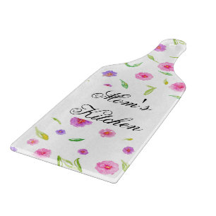 Custom Floral Board - Geburtstagsgeschenk für die Schneidebrett