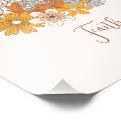 Custom Floral Boho Kinderzimmer Wall Art Poster (Ecke)