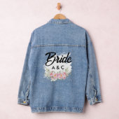 Custom Floral Bride Denim Jacket Jeansjacke (Hangar)