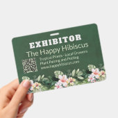 Custom Floral Business  Ausweis (Handheld)