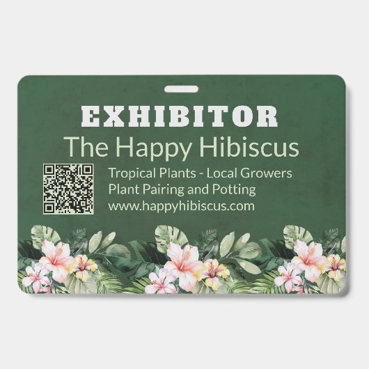 Custom Floral Business  Ausweis (Vorderseite)