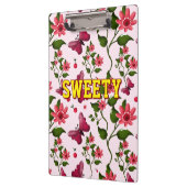 Custom floral butterfly pattern  klemmbrett (Links)