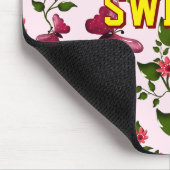 Custom floral butterfly pattern  mousepad (Ecke)