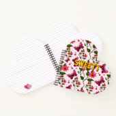 Custom floral butterfly pattern  notizblock (Innenseite)