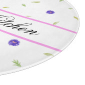 Custom Floral Chopping Board - Personalisiertes Ge Schneidebrett (Ecke)