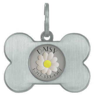 CUSTOM FLORAL DAISIDENTIFICATION DOG TAG TIERMARKE