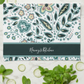 Custom Floral Geschirrtuch (Gefaltet)