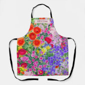 Custom Floral Gift - Geburtstag für Oma Schürze (Vorderseite)