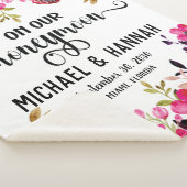 Custom Floral Honeymoon Keepake Sherpadecke (3/4)