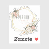 Custom Floral Label Kiss Cut Sticker (Blatt)