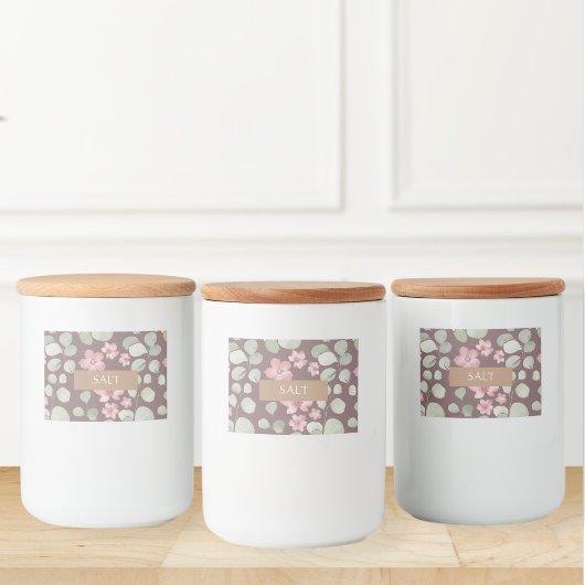 Custom floral labels, Handmade jam labels Lebensmitteletikett