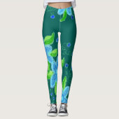 Custom Floral Leggings (Vorderseite)