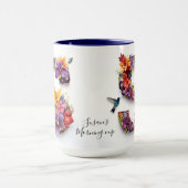 Custom Floral Letter S Tasse (Zentrum)
