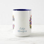 Custom Floral Letter S Tasse (Zentrum)