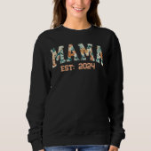 Custom Floral Mama Sweatshirt (Vorderseite)