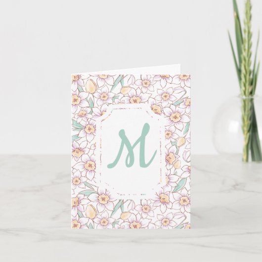 Custom Floral Mit Monogramm (Vorderseite)