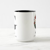 Custom Floral Monogram Mug Gift for Best Teacher Tasse (Zentrum)