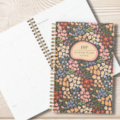 Custom Floral Monogram Weekly Monthly Planner Planer