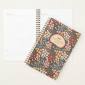 Custom Floral Monogram Weekly Monthly Planner Planer (Anzeige)