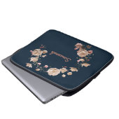 Custom Floral Neopren Laptop Sleeve (Vorne Knopf)