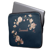 Custom Floral Neopren Laptop Sleeve (Vorderseite Links)