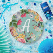 Custom Floral Pappteller (Party)