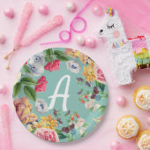 Custom Floral Pappteller (Party)