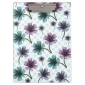 Custom floral pattern gift iPhone / iPad case Klemmbrett (Vorderseite)