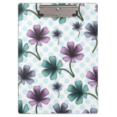 Custom floral pattern gift iPhone / iPad case Klemmbrett (Vorderseite)