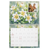 Custom Floral Photo Calendar Personalized Flower Kalender (Mär 2026)
