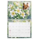 Custom Floral Photo Calendar Personalized Flower Kalender (Mär 2027)
